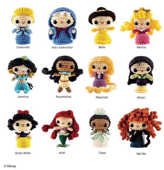 princesas disney amigurumi