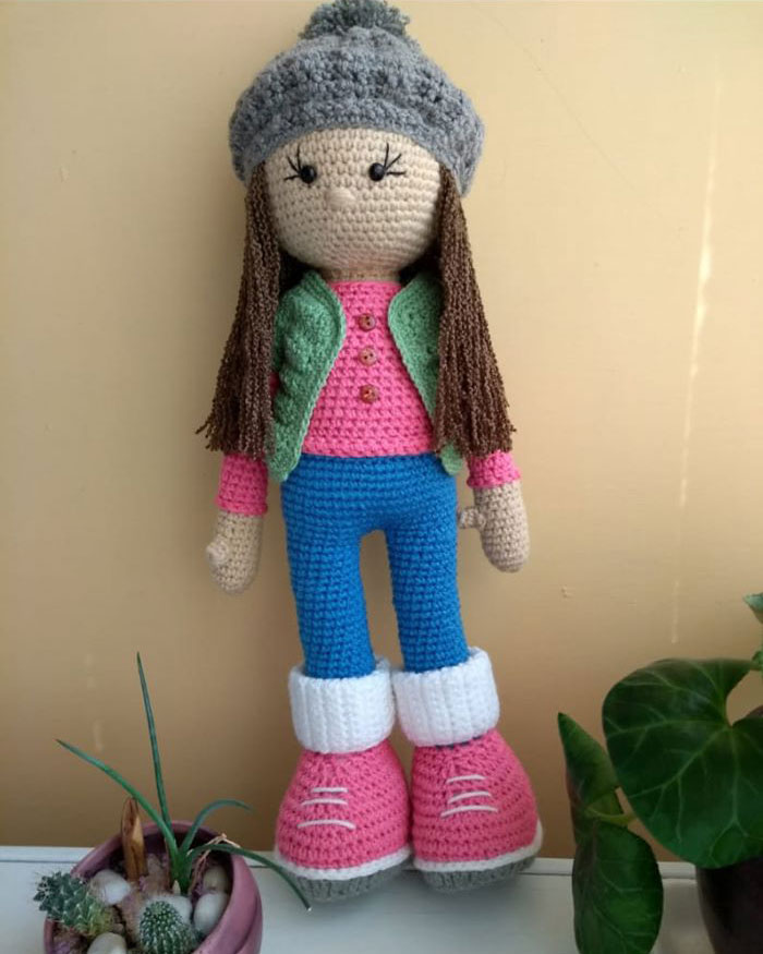 muñeca molly amigurumi